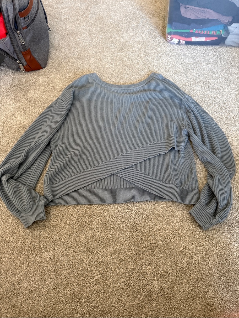 Lululemon Crossover Sweater - Chambray Blue size 10 - Picture 2 of 4
